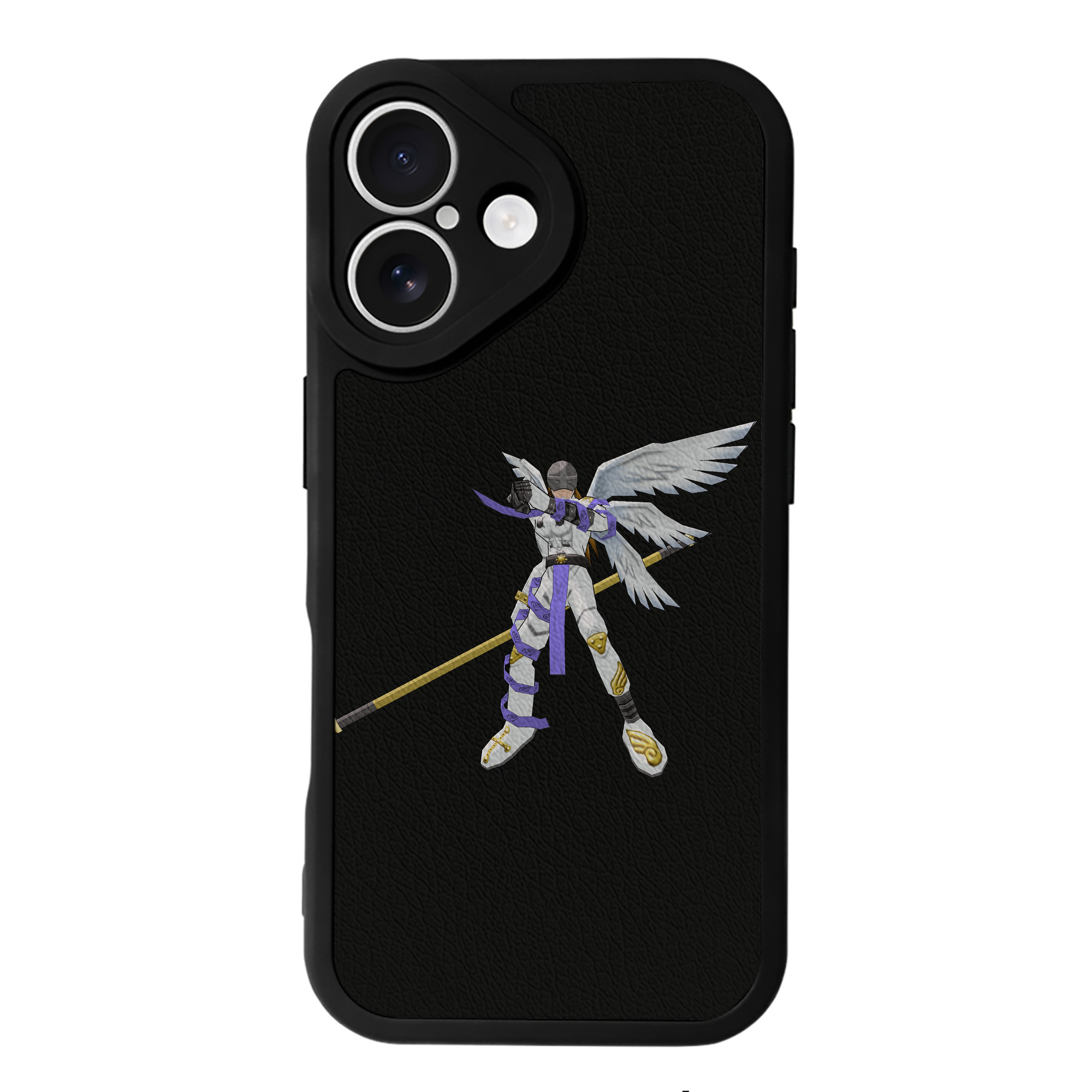 （画像用） Digimon デジタルモンスター/デジモン 【iPhone 16シリーズ対応】シリコンスマホケース（レザー調） 材質：シリコン